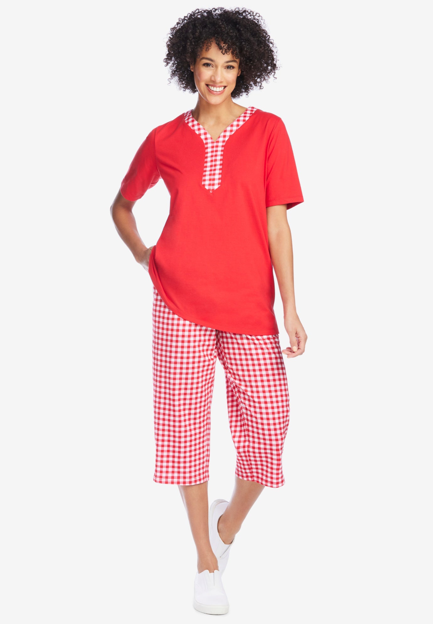 2-Piece Tunic Capri Set image number 0