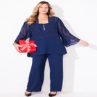 Masquerade Beaded 3-Piece Pant Suit image number null