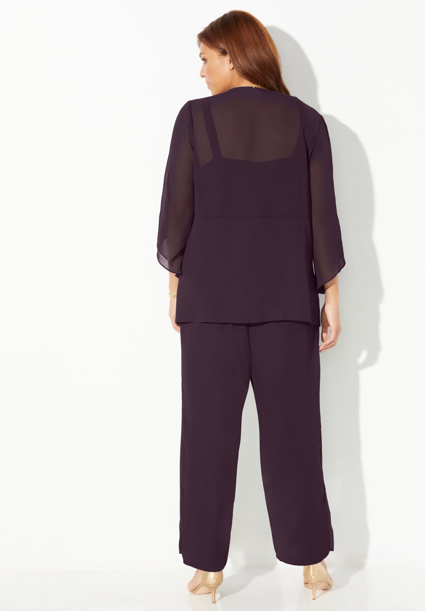 Masquerade Beaded 3-Piece Pant Suit image number 1