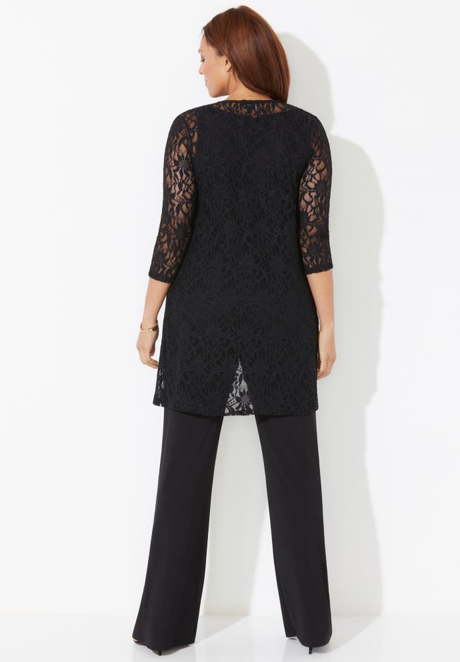 Luxe Lace 3-Piece Pant Set image number 1