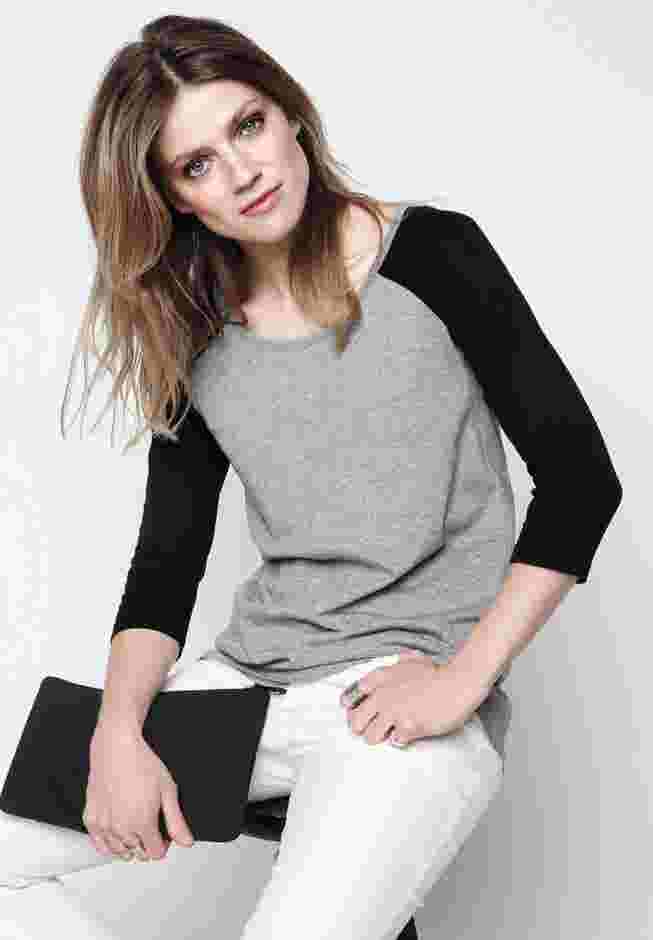 Colorblock 3/4 Sleeve Tee image number 0