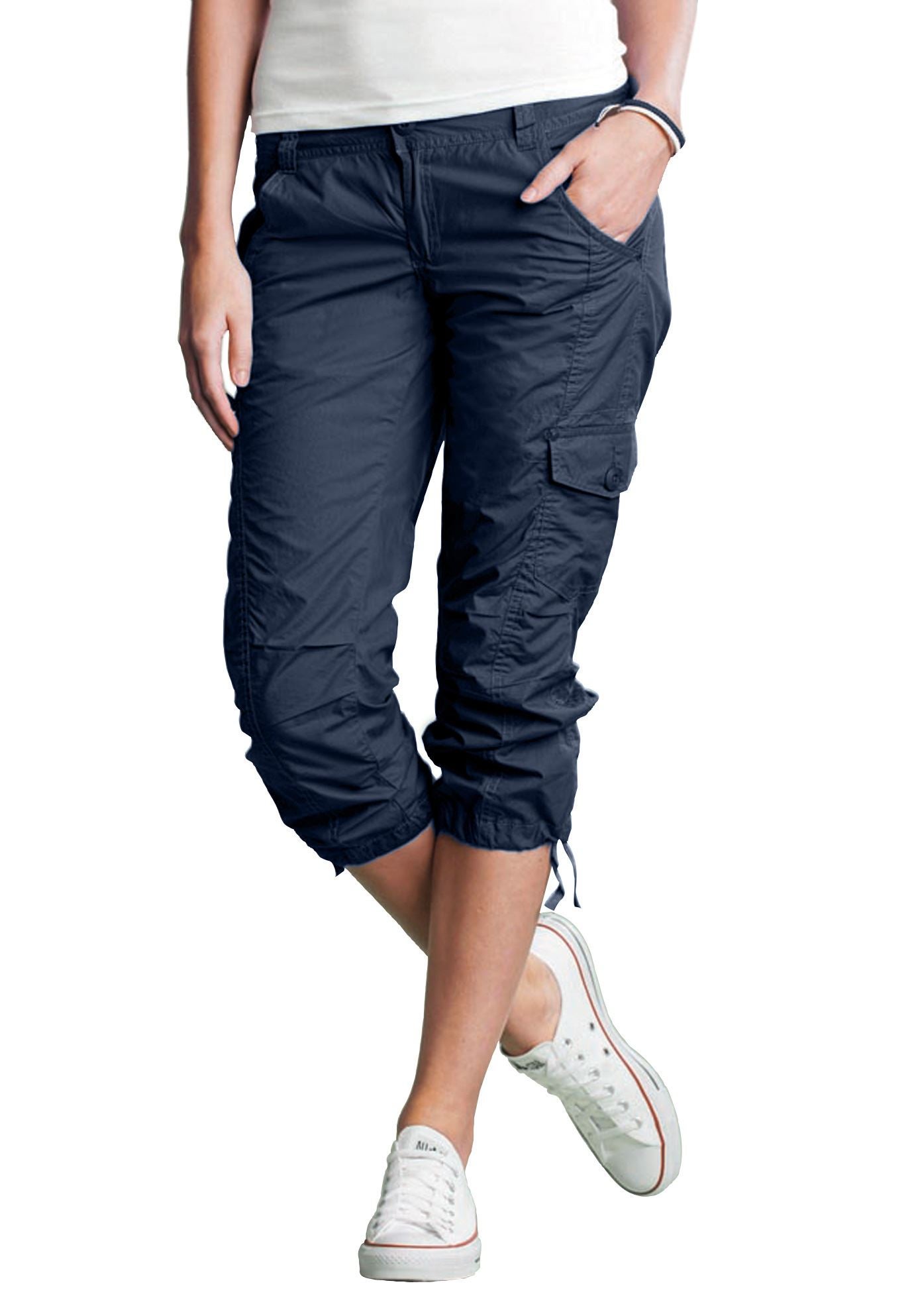Stretch Cargo Capris by ellos&reg; image number 0