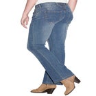 Back Elastic Bootcut Jeans image number null