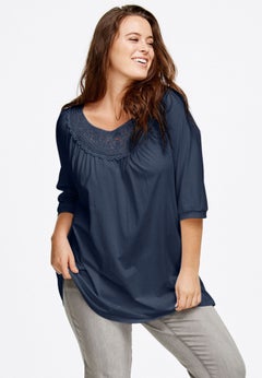 Crochet Trim Tunic