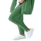 Cotton Spandex Elastic Waist Full Length Leggings image number 0