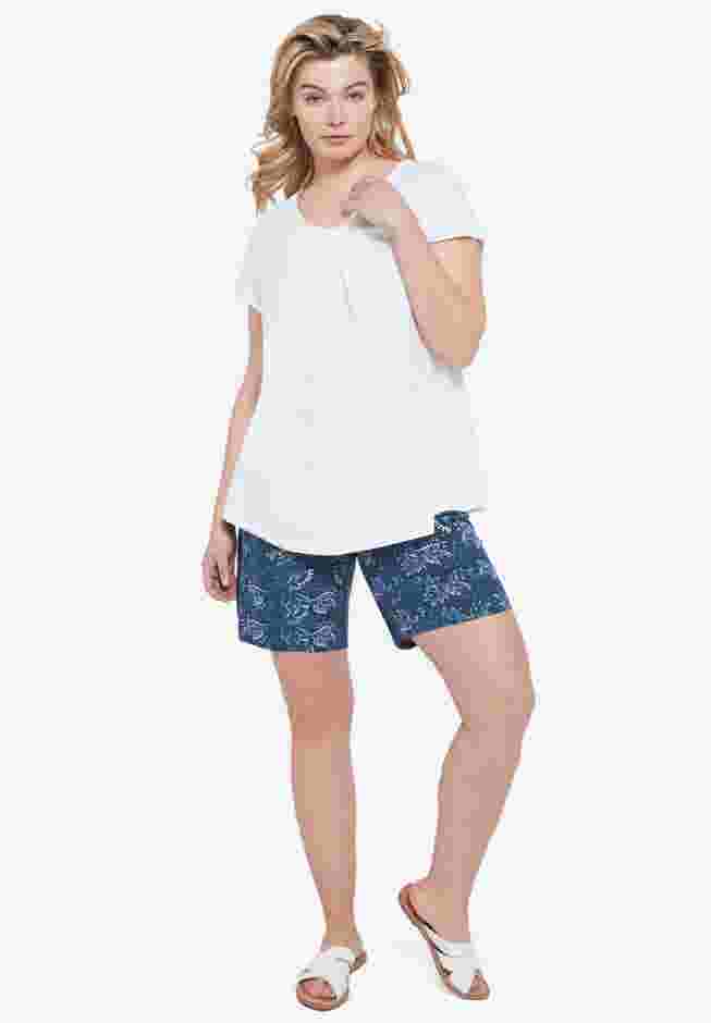 Twisted V-neck Tee image number 0