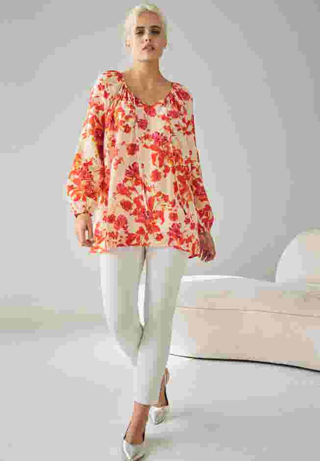 Tie Neck Peasant Tunic image number 3