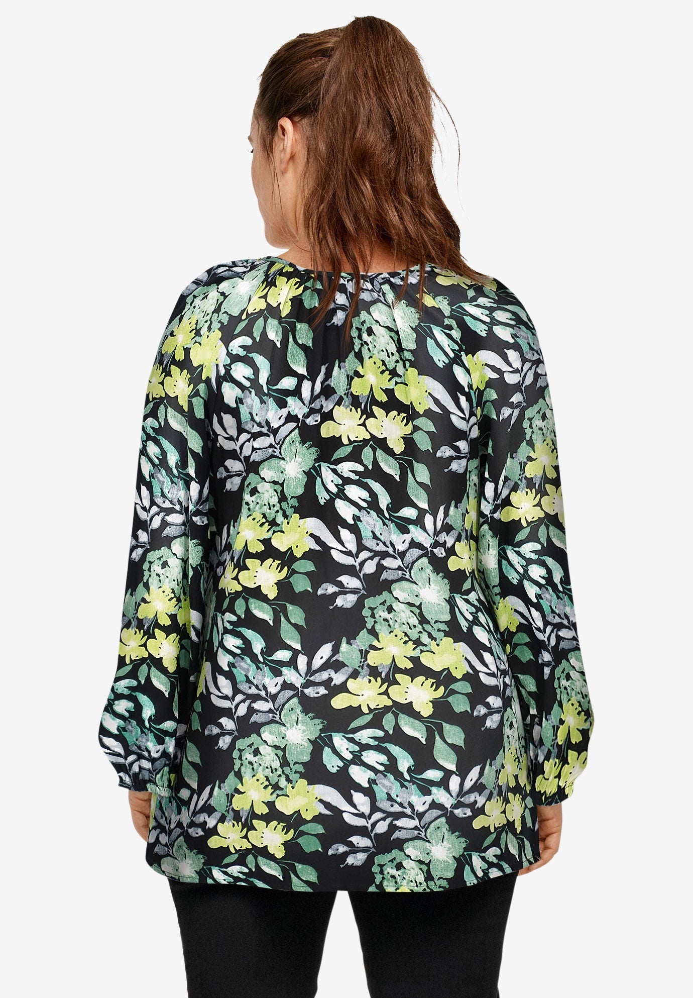 Tie Neck Peasant Tunic image number 1