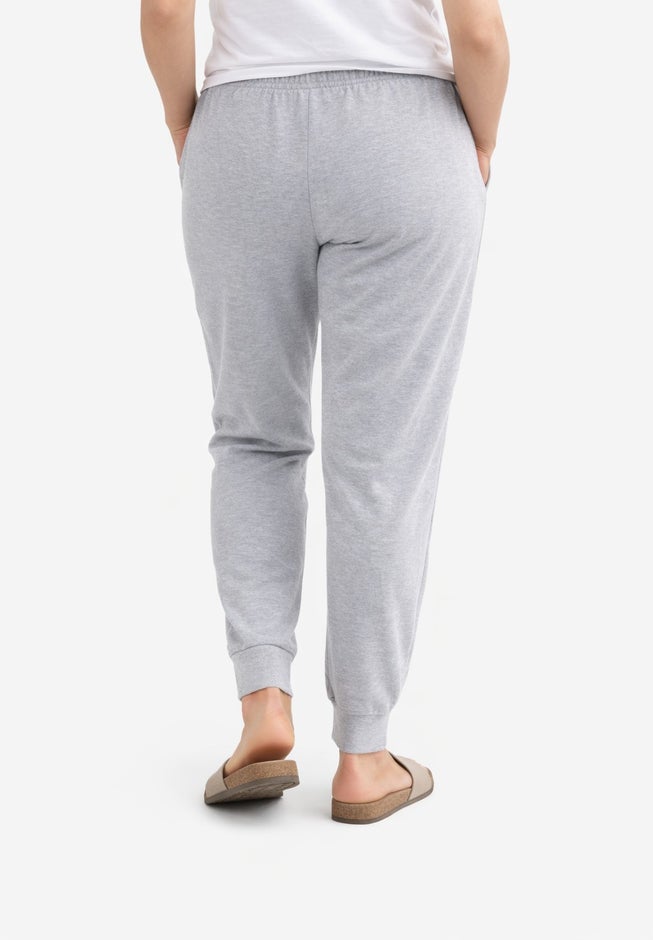 French Terry Drawstring Elastic Waistband Jogger image number 1