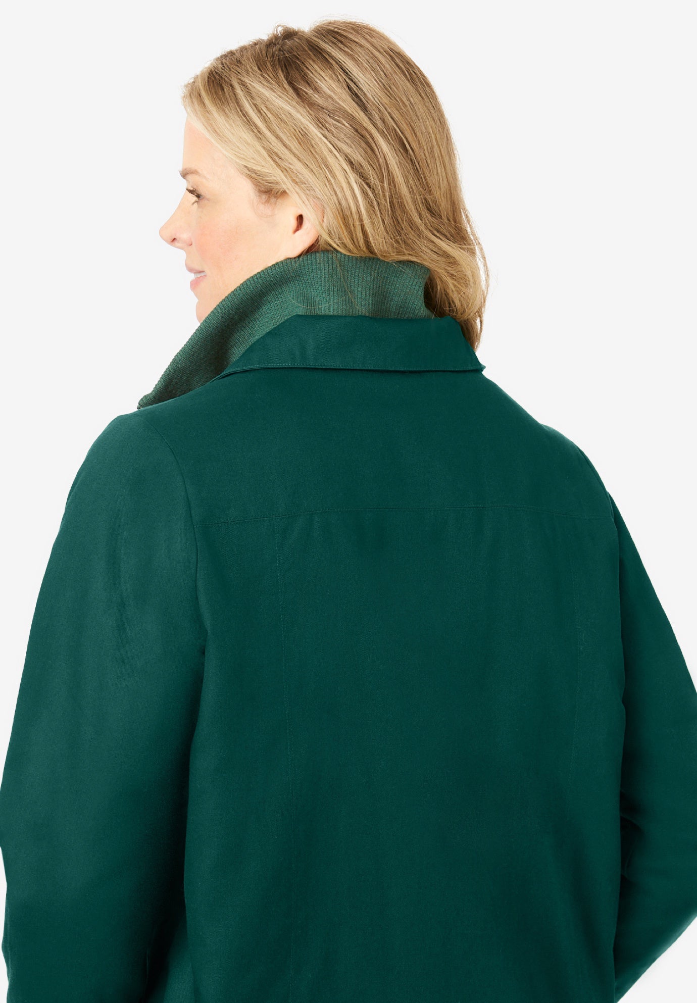 Twill Hooded Stadium Jacket image number 3