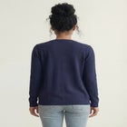 V-Neck Button-Front 100% Cotton Everyday Cardigan image number 2