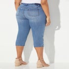 Sparkle Trim Jean Capri image number null