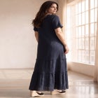 100% Cotton A-line Maxi Dress image number null