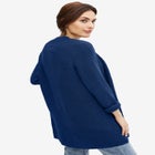 Open Front Waffle Cardigan image number null