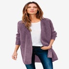 Open Front Waffle Cardigan image number null