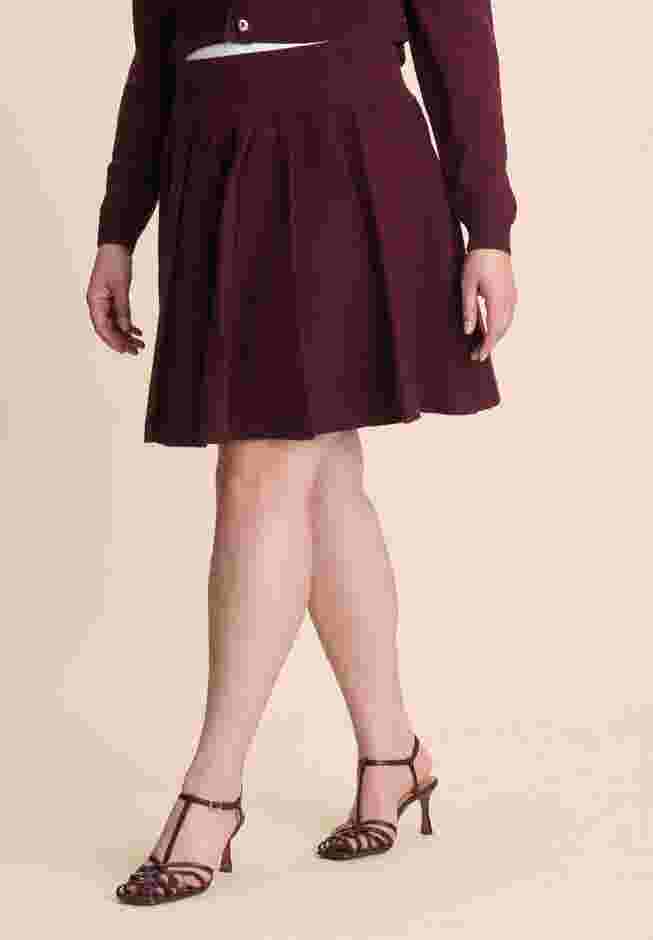 Pleated Sweater Mini Skirt image number 1