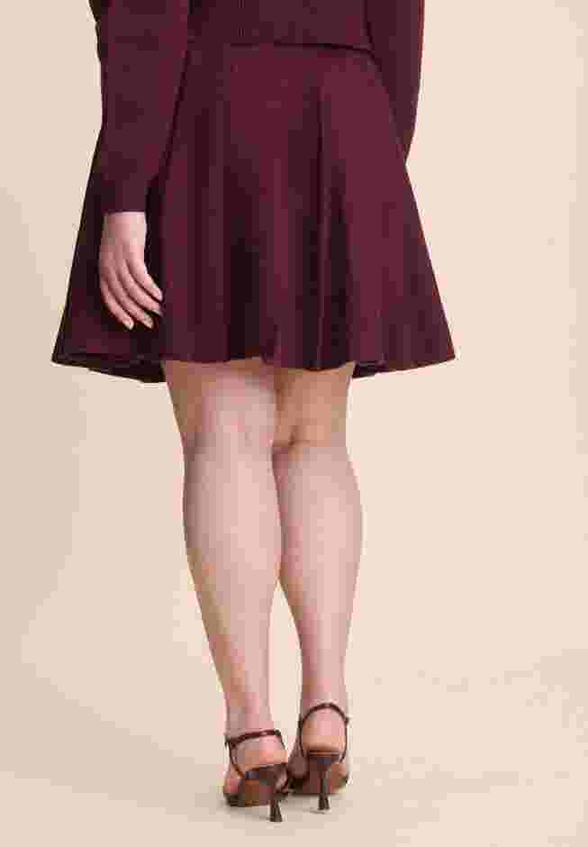 Pleated Sweater Mini Skirt image number 2