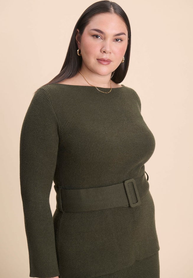 Belted Sweater image number 1