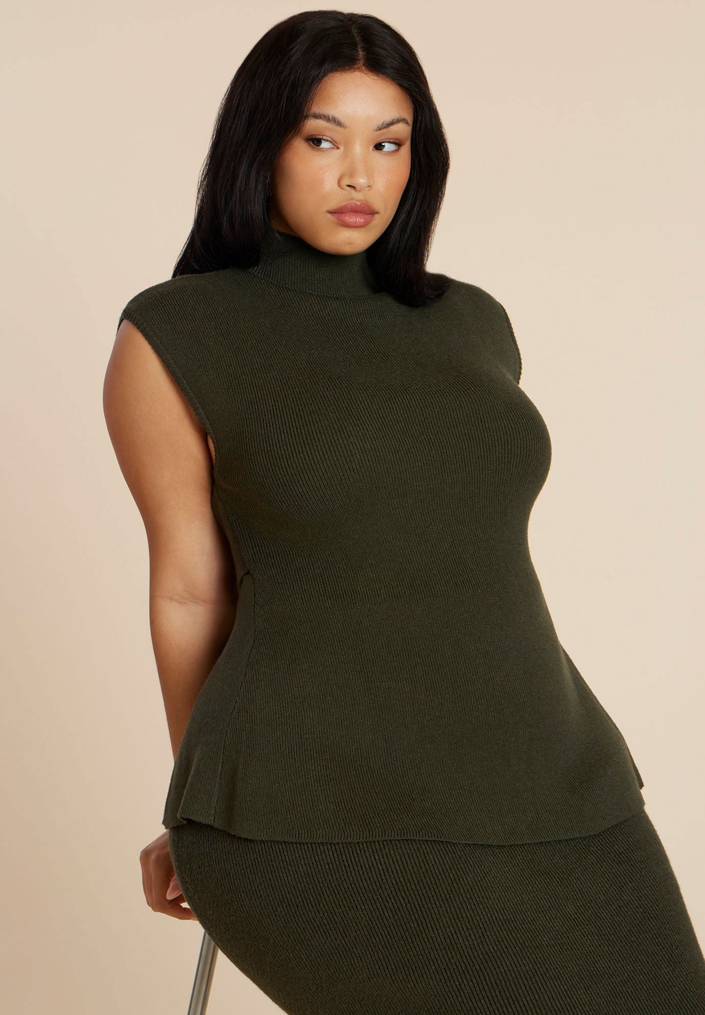 Open Back Sweater Top image number 1