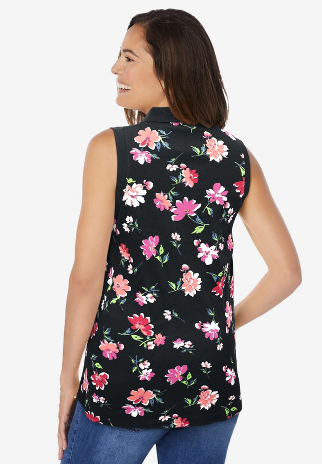 Sleeveless Polo Tunic image number 1