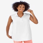 Sleeveless Polo Tunic image number null
