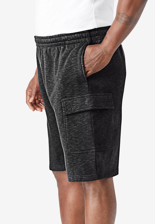 10" Fleece Cargo Shorts image number 1