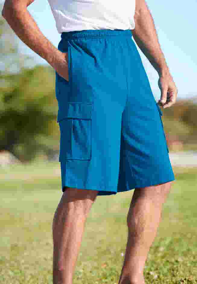 Lightweight Jersey Cargo Shorts image number 3