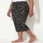 Pull-On Sateen Capri image number null