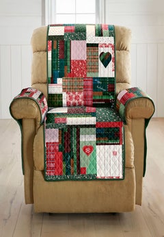 Holiday Patchwork Recliner Protector