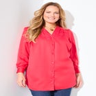 V-Neck Modern Camp Shirt  image number null