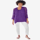 Curved Hem Pointelle Cardigan image number null