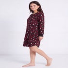 Long Sleeve Henley Sleepshirt image number 2