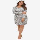 Long Sleeve Henley Sleepshirt image number null