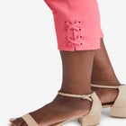 Comfort Waist Stretch Denim Lace-Up Capri image number null