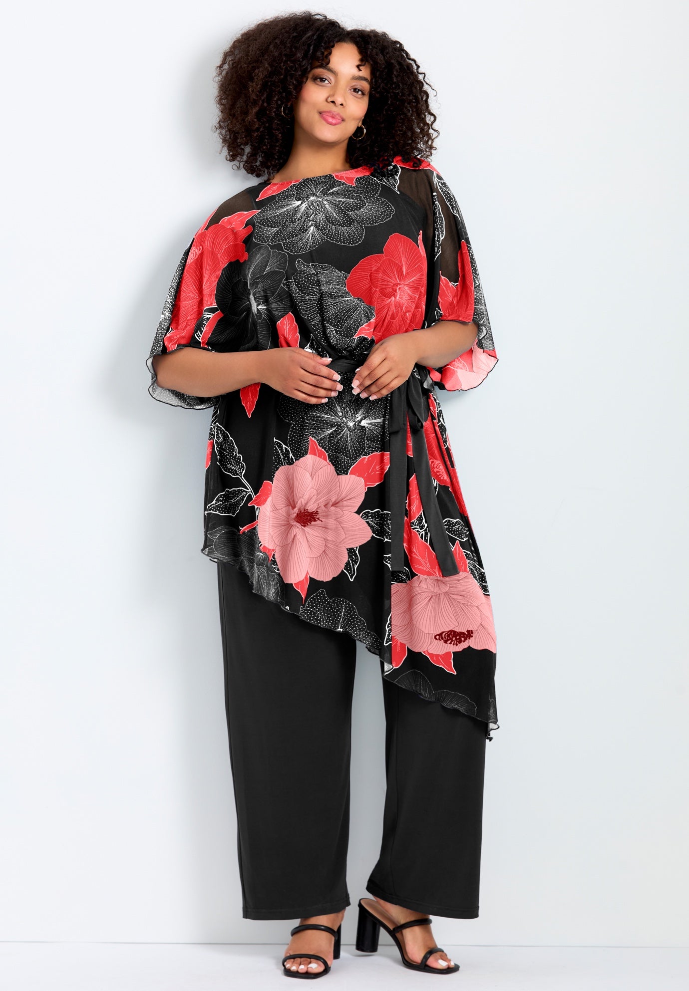 Mesh Overlay Jumpsuit image number 0