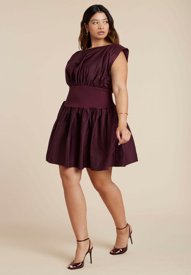 Shirred Flare Mini Dress image number 3