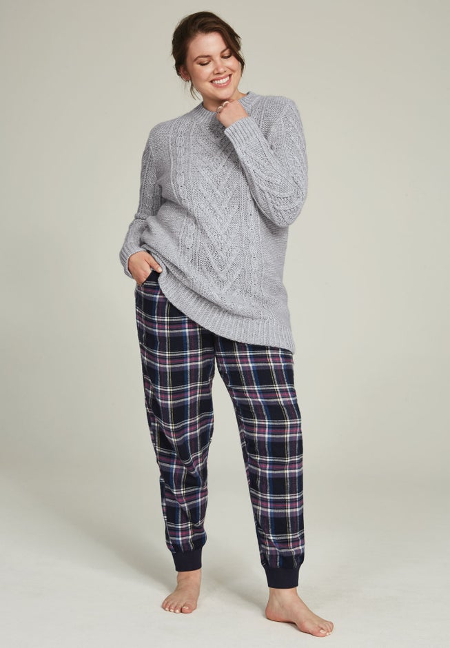 Plaid Flannel Sleep Pants image number 3