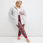 Plaid Flannel Sleep Pants image number null
