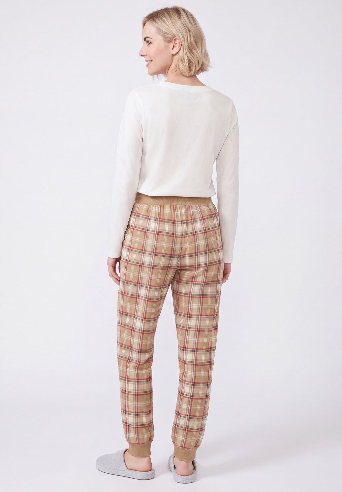 Plaid Flannel Sleep Pants image number 1