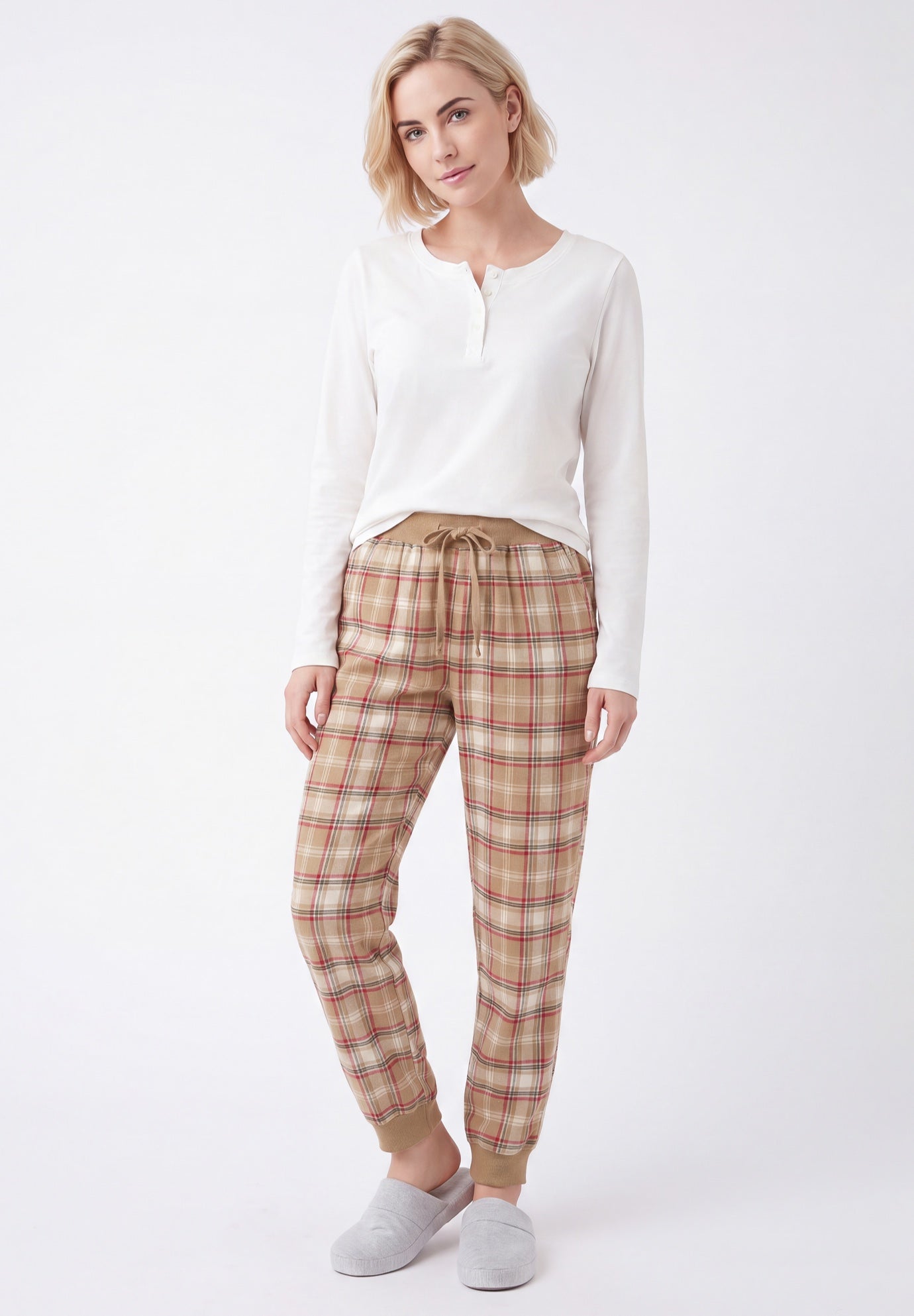 Plaid Flannel Sleep Pants image number 0