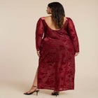 Velvet Burnout Maxi Dress image number null