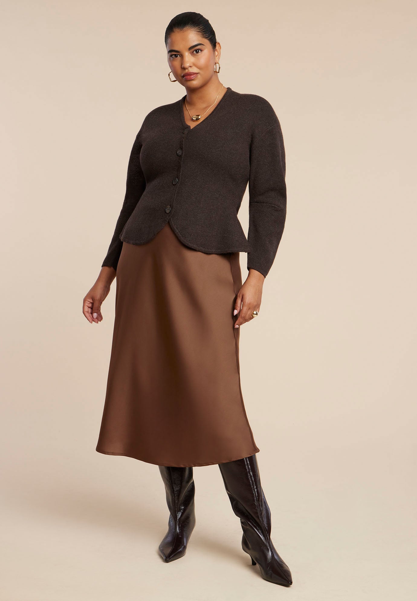 Structured Lurex Cardigan image number 3