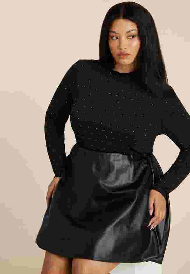 Embellished Mockneck Top image number 0