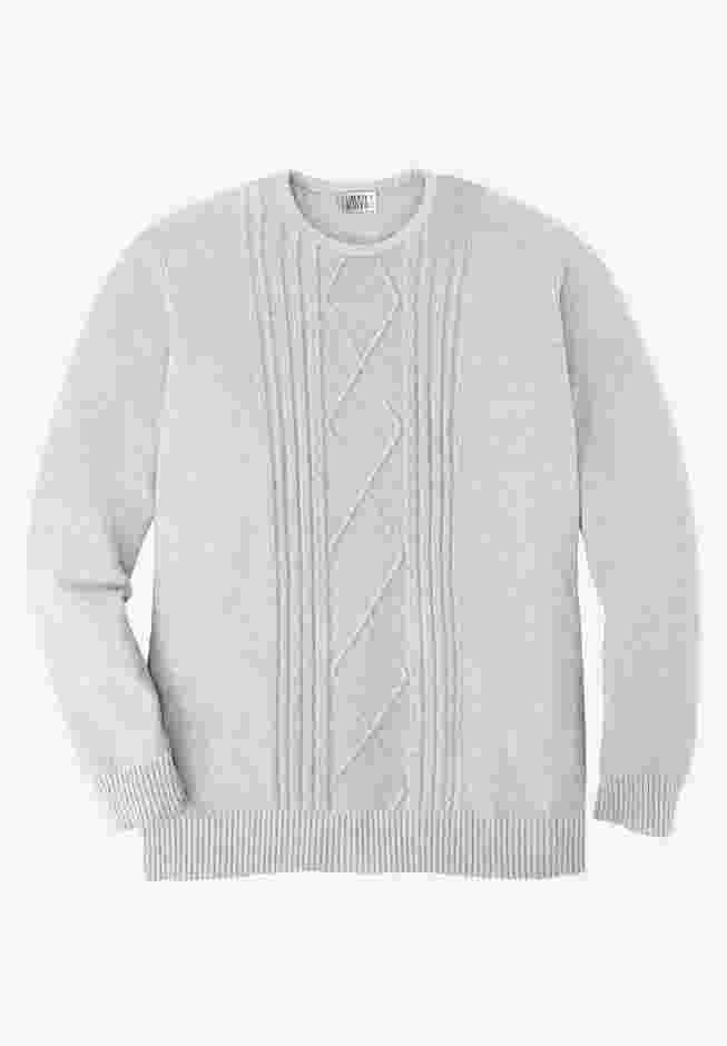 Crewneck Cable Knit Sweater image number 0