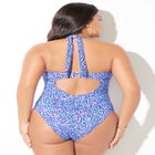 Tie Front Halter One Piece image number null