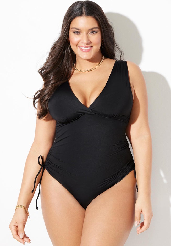 Adjustable V-Neck One Piece image number 2