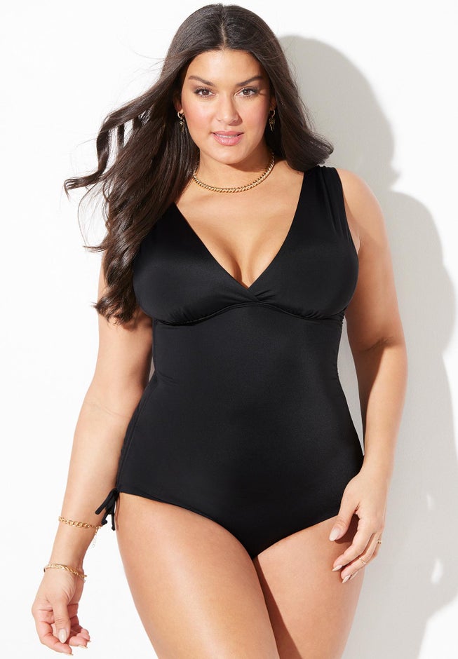 Adjustable V-Neck One Piece image number 5