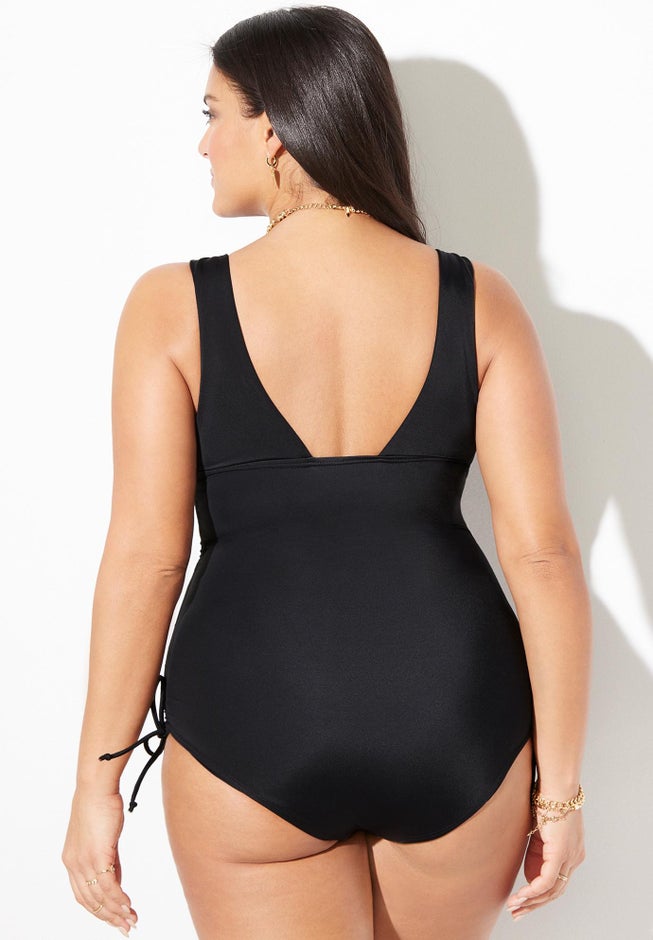 Adjustable V-Neck One Piece image number 7