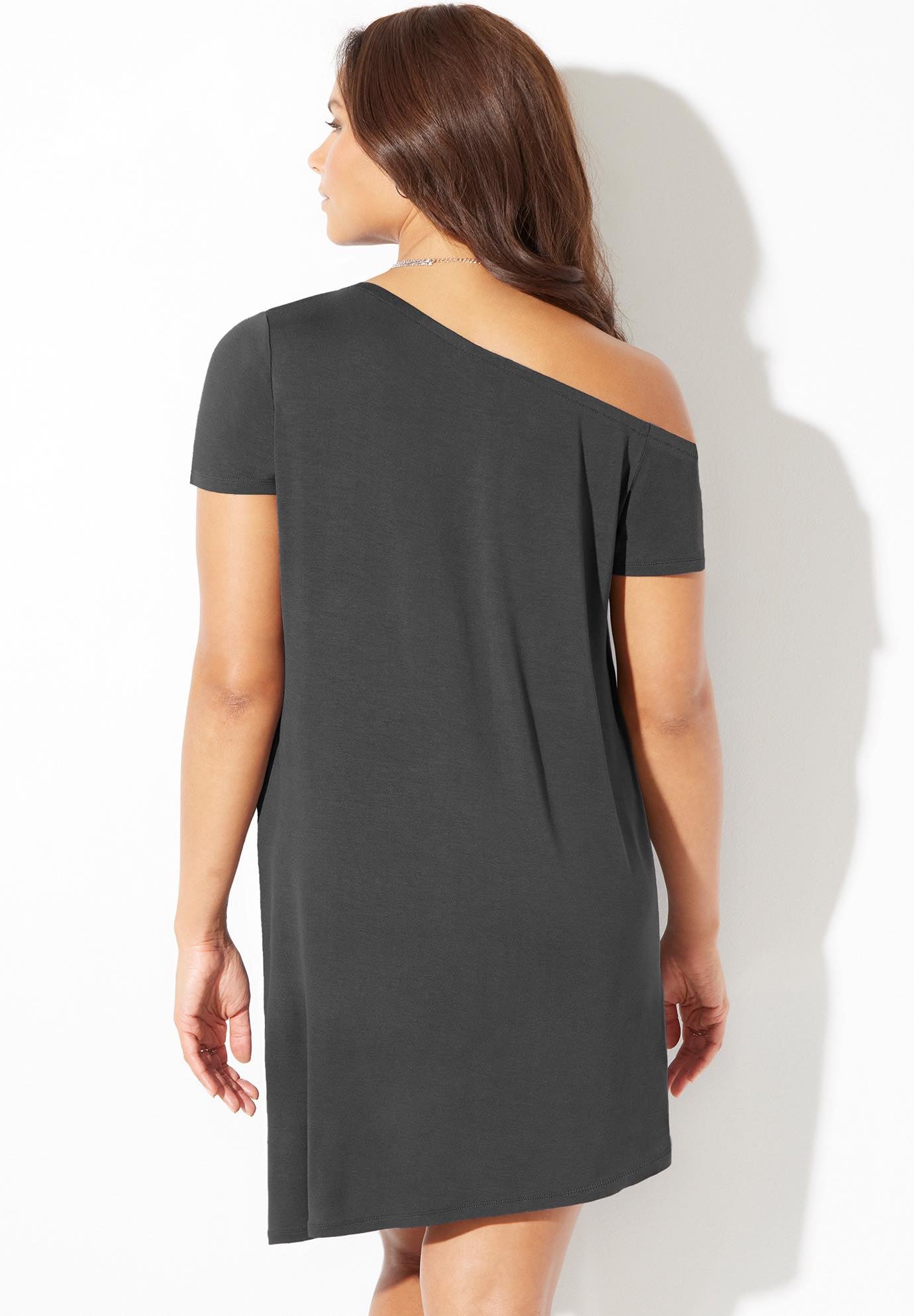 Asymmetrical Off The Shoulder Dress image number 1