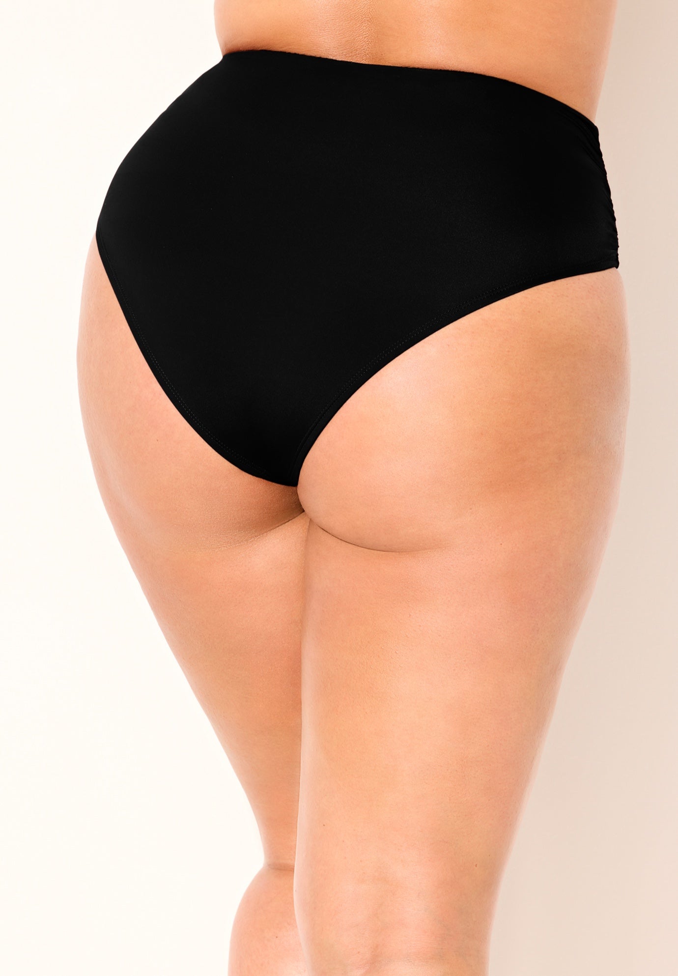 Side Shirred High Waist Swim Brief image number 5